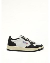 Autry - Medalist Low Bicolour Sneakers, 100% Cotton - Lyst