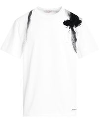 Alexander McQueen - Dragonfly Harness Print T-Shirt, Short Sleeves, /, 100% Cotton, Size: Medium - Lyst