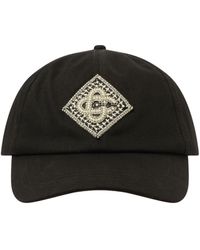 CASABLANCA - Pearl Diamond Cc Patch Cap, 100% Cotton - Lyst
