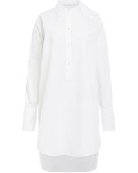 Loewe - Deconstructed Shirt Dress, , 100% Cotton - Lyst