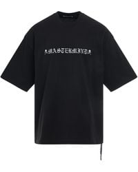 Mastermind Japan - 'Rubbed Logo Boxy Fit T-Shirt, Round Neck, Short Sleeves, , 100% Cotton, Size: Small - Lyst