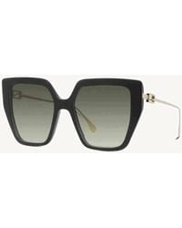 Fendi - Fe40012U Cat Eye Sunglasses With Gradient Lens - Lyst