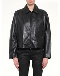DIESEL - L-Amar-Fem-S2 Leather Jacket - Lyst