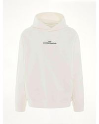 Maison Margiela - Upside Down Logo Hoodie - Lyst