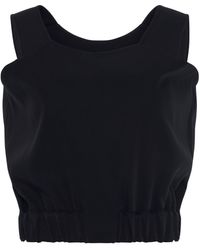 we11done - 'Waist Banding Top, , 100% Polyester, Size: Small - Lyst