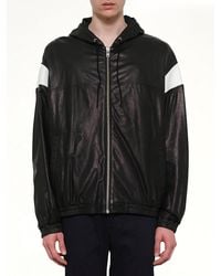 KENZO - Hyper Logo Leather Jacket - Lyst