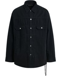 Mastermind Japan - Long Sleeve Denim Shirt, , 100% Cotton, Size: Medium - Lyst