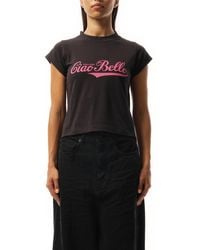 Balenciaga - Ciao Bello Shrunk T-Shirt, Short Sleeves, 100% Cotton, Size: Medium - Lyst