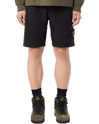 Stone Island - Logo Patch Shorts, , 100% Cotton, Size: Large - Lyst