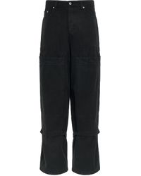 Off-White c/o Virgil Abloh - Off- Garment Dyed Relaxed Carpenter Pants, , 100% Cotton - Lyst
