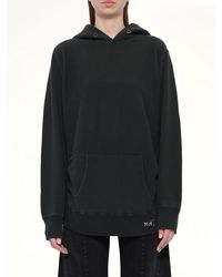 Maison Margiela - Organic Cotton Fleece Hoodie - Lyst
