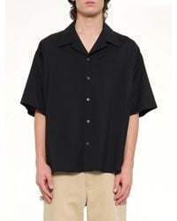 Loewe - Wool Short Sleeve Shirt - Lyst