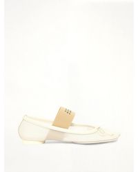 MM6 by Maison Margiela - Mesh Ballet Shoe - Lyst