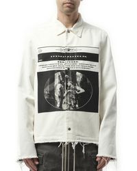 Rick Owens - Snapfront Jacket, Long Sleeves, 100% Cotton, Size: Small - Lyst
