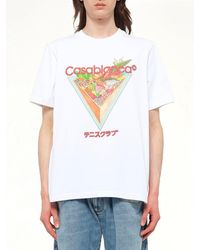CASABLANCA - Tennis Club Icon Printed T-Shirt - Lyst