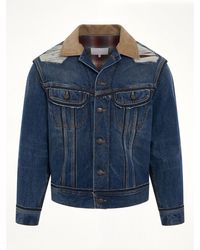 Maison Margiela - Oversize Deconstruction Cut-Out Denim Jacket, Long Sleeves, 100% Cotton - Lyst