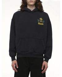 Rhude - Tabaco Hoodie, 100% Cotton - Lyst