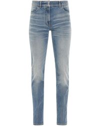 Givenchy - Washed Stretch Denim Jeans, Light, 100% Cotton - Lyst