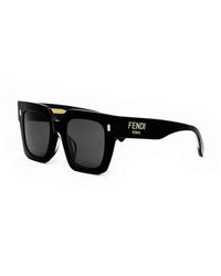Fendi - Fe40101F 5201A D-Frame Acetate Sunglasses - Lyst