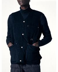 Taion - Work V Neck Button Down Vest - Lyst