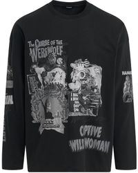 we11done - Horror Collage Long-Sleeved T-Shirt, Round Neck, Long Sleeves, , 100% Cotton, Size: Large - Lyst