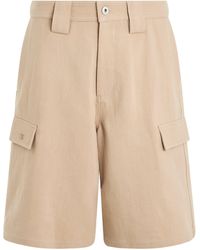 Off-White c/o Virgil Abloh - Off- 'Linen Cargo Shorts, , 100% Cotton, Size: Small - Lyst