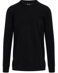 Rick Owens - 'Long Sleeve Level T-Shirt, Round Neck, , 100% Cotton, Size: Small - Lyst