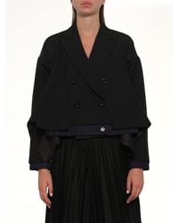 Sacai - Suiting X Denim Jacket - Lyst