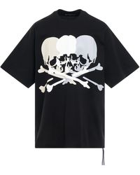 Mastermind Japan - Triple Skull Logo T-Shirt, Short Sleeves, , 100% Cotton, Size: Large - Lyst