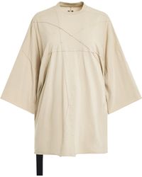 Rick Owens - Jumbo Penta Seam Tommy T-Shirt, Short Sleeves, , 100% Cotton - Lyst