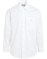 WOOYOUNGMI - Flower Back Print Shirt, , 100% Cotton - Lyst