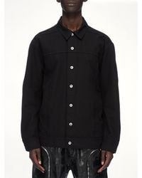 Rick Owens - Cotton Canvas Jumbo Worker Denim Jacket - Lyst
