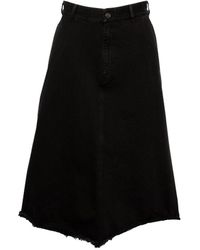Balenciaga - Front Kick Skirt, , 100% Cotton - Lyst