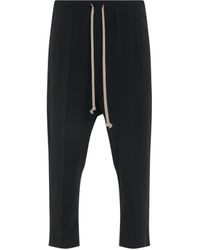 Rick Owens - Woven Drawstring Astaires Cropped Pants - Lyst
