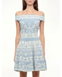McQueen - Floral Jacq Dress - Lyst