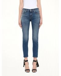 McQueen - Embroidered Denim Jeans - Lyst