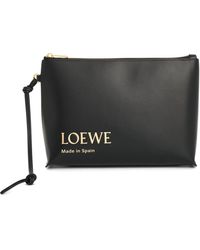 Loewe - Embossed T-Pouch, , 100% Shiny Nappa Calf - Lyst