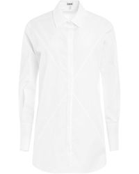Loewe - Puzzle Fold Shirt, Long Sleeves, Optic, 100% Cotton - Lyst