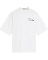Alexander McQueen - 'Exploded Logo Oversized T-Shirt, Short Sleeves, /, 100% Cotton, Size: Small - Lyst