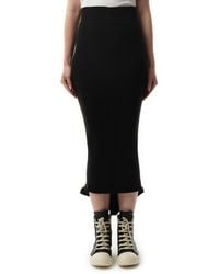 Rick Owens - Calf Dauphine Skirt, 100% Wool, Size: Small - Lyst