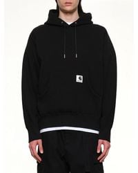 Sacai - Carhartt Wip Cotton Jersey Hoodie - Lyst