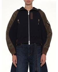Sacai - Sponge Sweat Twist Hoodie - Lyst