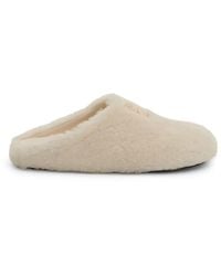 Givenchy - 4G Shearling Slip On Sandals, 100% Lamb Skin - Lyst