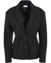 Off-White c/o Virgil Abloh - Wool Blend Round Jacket - Lyst