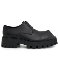 Balenciaga - Rhino Derby Shoes, 100% Calfskin - Lyst