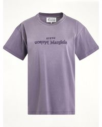 Maison Margiela - Cotton Jersey Logo T-Shirt, Short Sleeves, 100% Cotton, Size: Small - Lyst