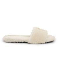 Givenchy - 4G Shearling Sandals, , 100% Leather - Lyst