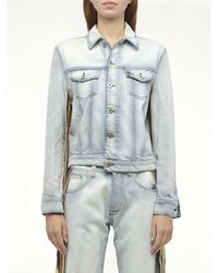 Loewe - Stripe Band Denim Jacket - Lyst