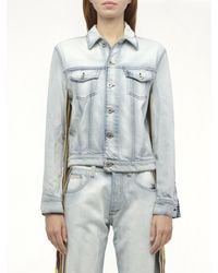 Loewe - Stripe Band Denim Jacket - Lyst