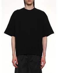 Jil Sander - Crewneck Short Sleeve Sweatshirt - Lyst